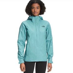 North Face Dry Vent women's rain jacket aqua blue size M